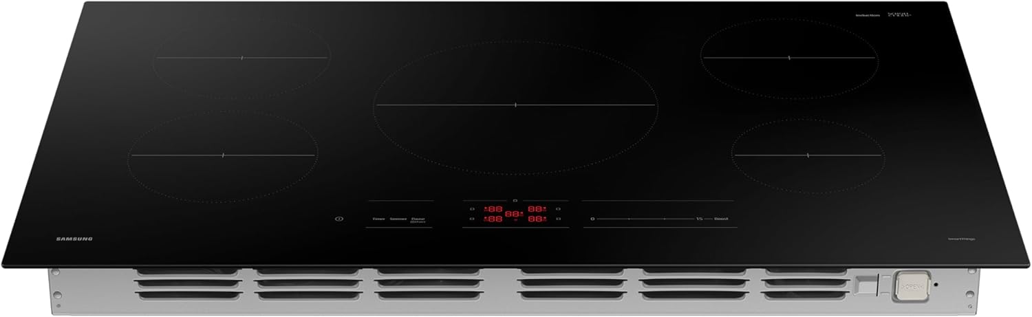 Samsung NZ36C3060UK/AA 36" Smart Induction Wi-Fi in Black Cooktop Range