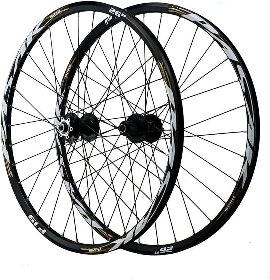 LvTu Mountain Bike MTB Wheelset 26/27.5/29 inch Alloy Disc Brake Sealed Bearing Bicycle Wheel 7-12 Speed Cassette 32H Rim (Color : Blue, Size : 29 inch)