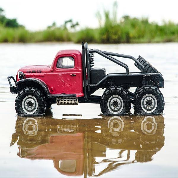 FMS 1/18 Atlas 6x6 RTR Crawler, Red FMMROC002T1