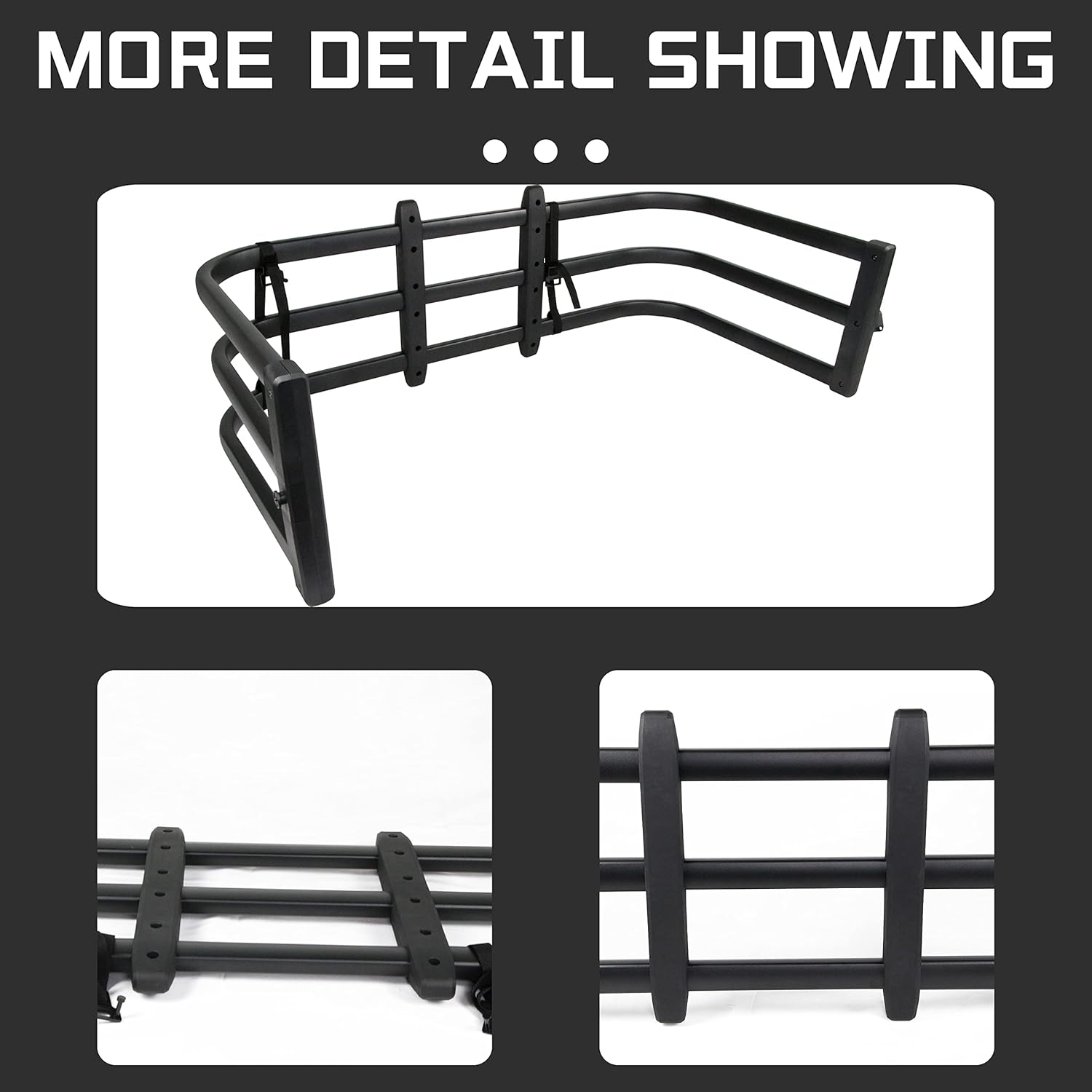 CAROOZE Truck Bed Extender Universal Retractable Tailgate Extension 53.5''-66.9'' for Ford / Titan / Tundra / Ram / Silverado / Sierra Pickup Truck Steel