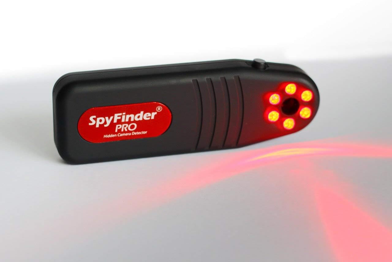SPYFINDER PRO Hidden Spy Camera Detector - Hidden Camera Tracking Scanner & Hidden Devices Detector - Anti Spy Detector Portable - Personal Video Cam Tracker - Detect Covert Video Camera