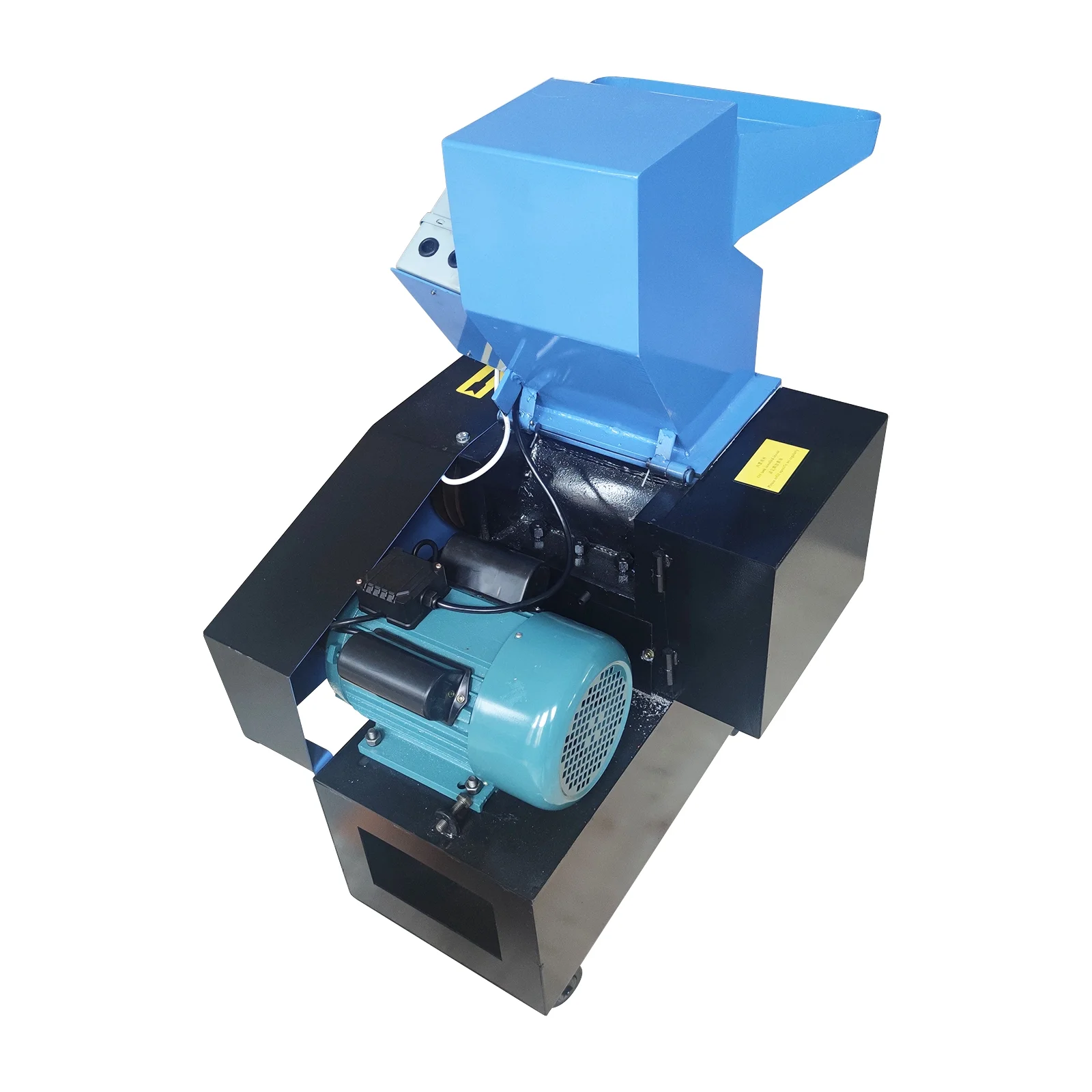 INTBUYING 220V Electric Plastic Shredder Recycling Disintegrator for Plastic Rubber Wood Grain