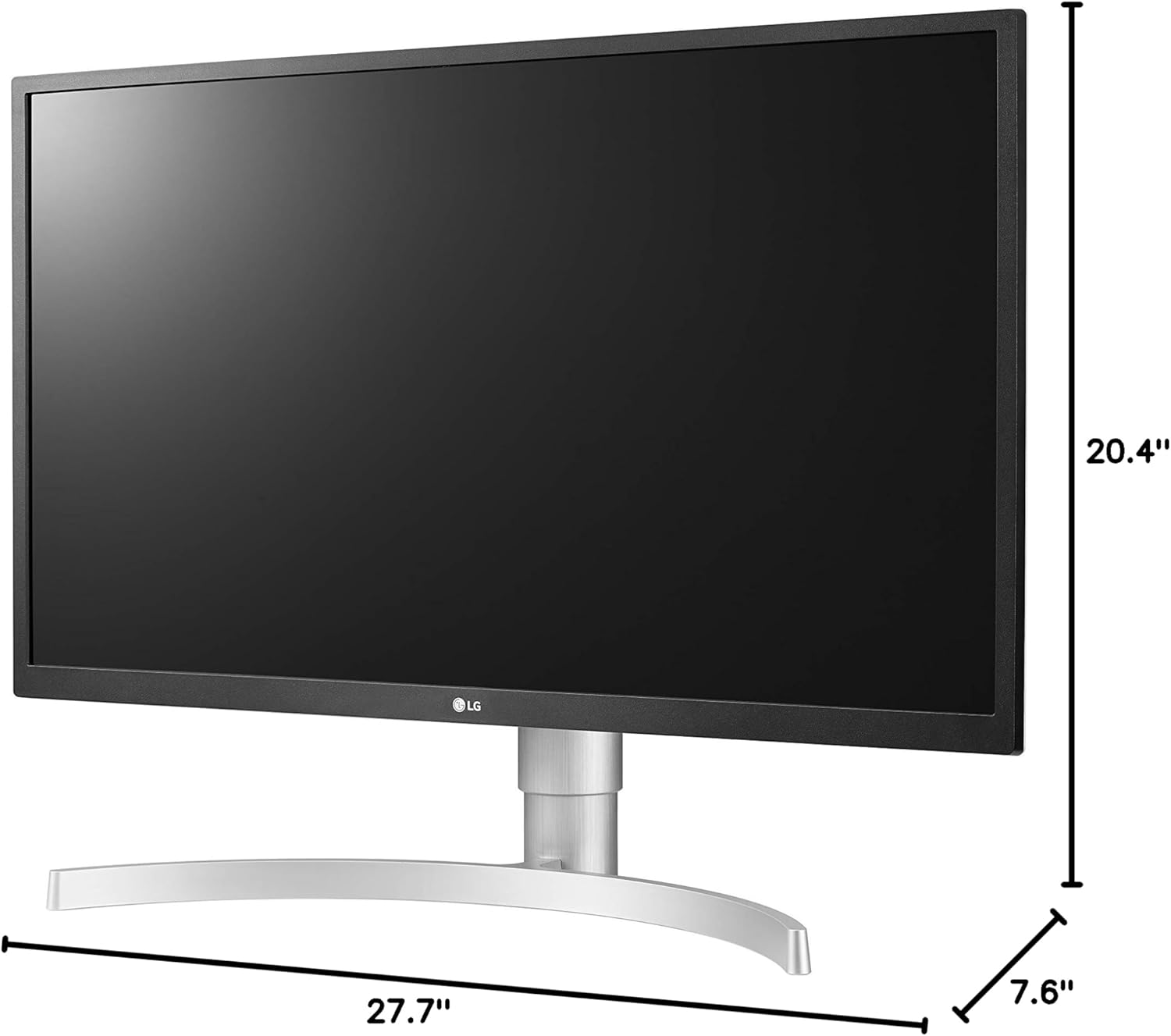 LG 27UL550-W 27-inch 4K UHD (3840 x 2160) UltraFine Computer Monitor, IPS, AMD FreeSync, Tilt/Height/Pivot Adjustable Stand, HDR10, HDMI, DisplayPort, Black Stabilizer, White