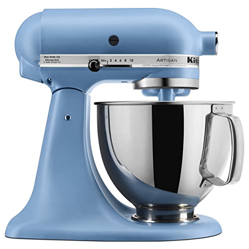 KitchenAid Artisan Series 5 Quart Tilt Head Stand Mixer with Pouring Shield KSM150PS, Removable bowl, Aqua Sky