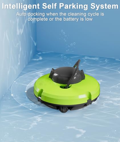Cordless Pool Vacuum Cleaner for above Ground Pools, Robotic Pool Cleaner