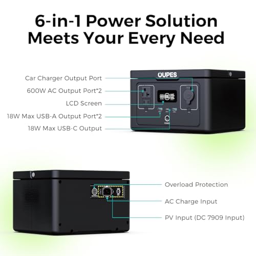 OUPES Exodus 600W Portable Power Station