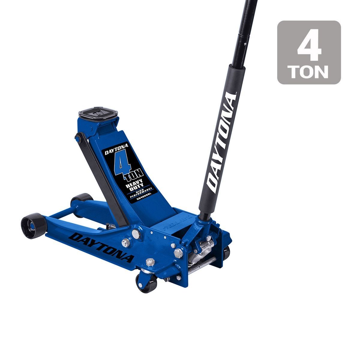 DAYTONA 4 Ton Professional Floor Jack with RAPID PUMP, Blue