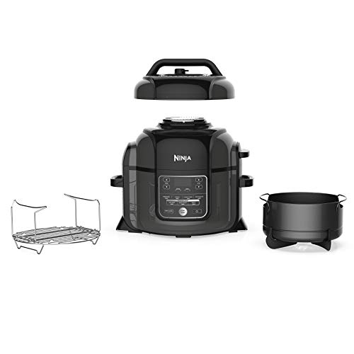 Ninja FD401 Foodi 8-qt. 9-in-1 Deluxe XL Cooker & Air Fryer-Stainless Steel Pressure Cooker