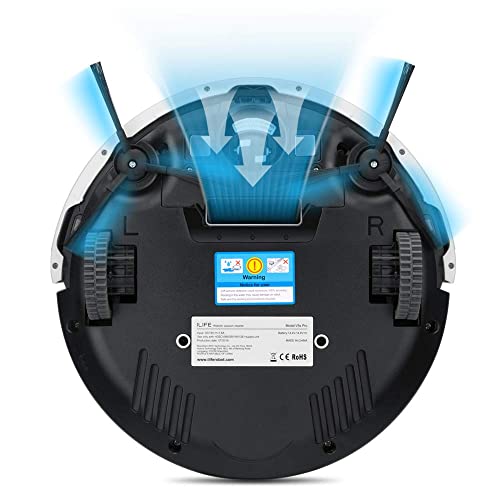 ILIFE V5s Pro Robot Vacuum and Mop Combo, Slim, Automatic Self-Charging Robot Vacuum Cleaner, Daily Schedule, Ideal for Pet Hair, Hard Floor and Low Pile Carpet
