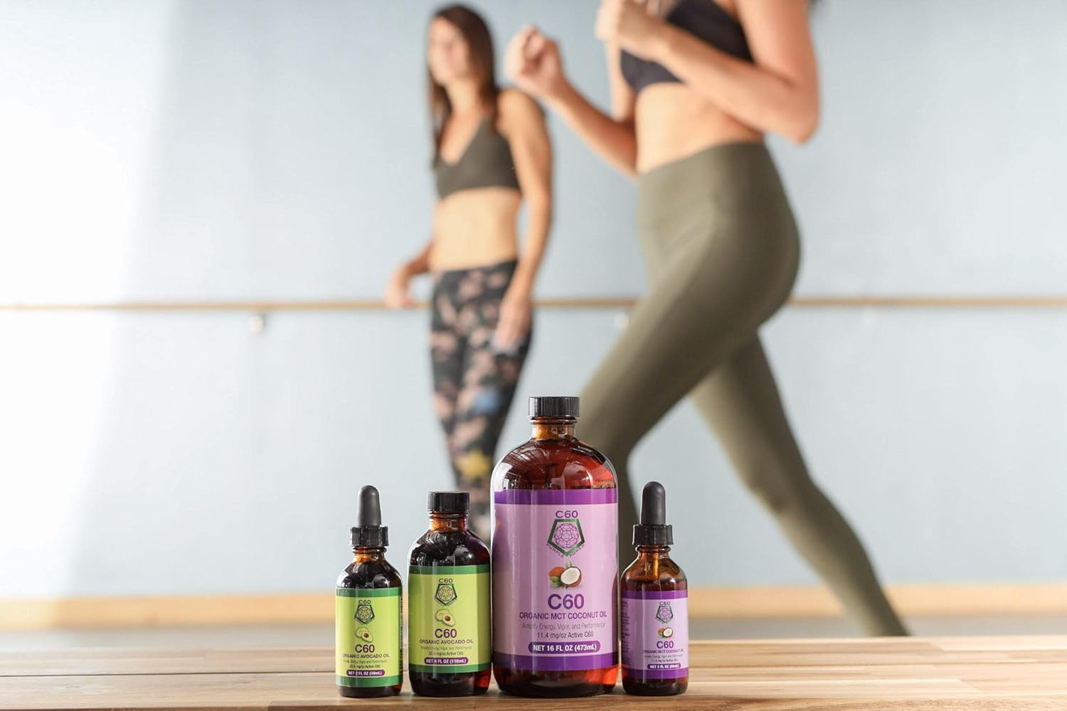 C60 Purple Power Organic Avocado Oil, 4 Fl Oz Organic Cold-Pressed Avocado Oil, 99.99% Pure c60 Carbon Fullerenes, Lift the Oxidative Burden at the Cellular Level, Optimize Mitochondrial Function