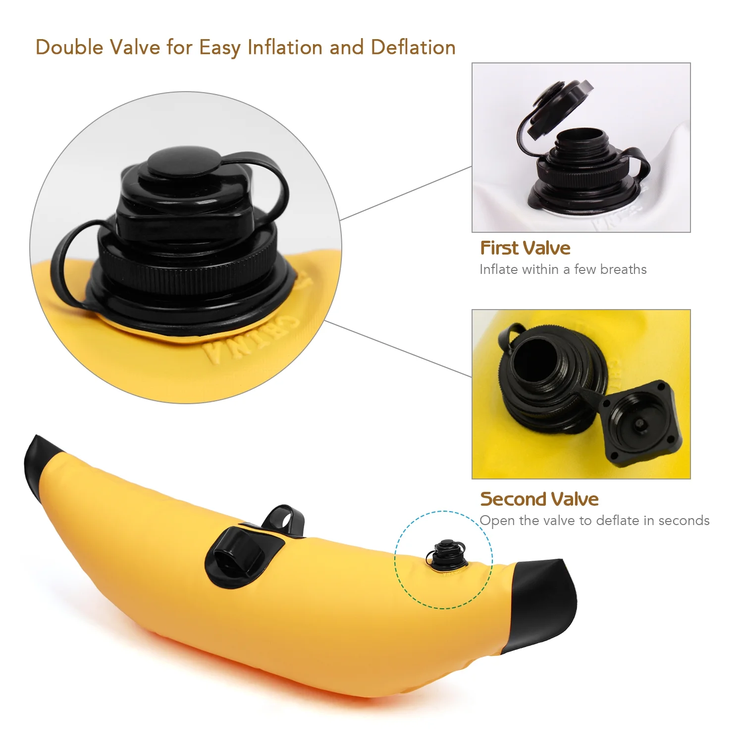 Eccomum Kayak PVC Inflatable Outrigger Float with Sidekick Arms Rod Kayak Boat Fishing Standing Float Stabilizer System Kit