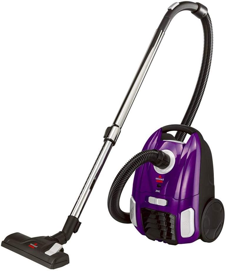Bissell 2154 Zing Bagged Canister Vacuum, Purple