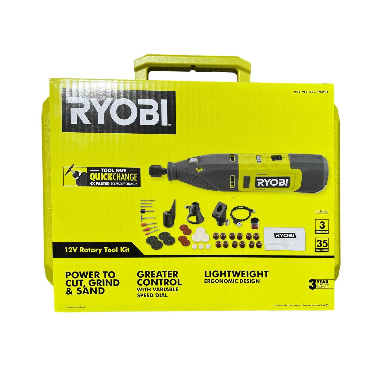 Ryobi 12V Cordless Rotary Tool Kit - Shop Hardware Tools Online Store