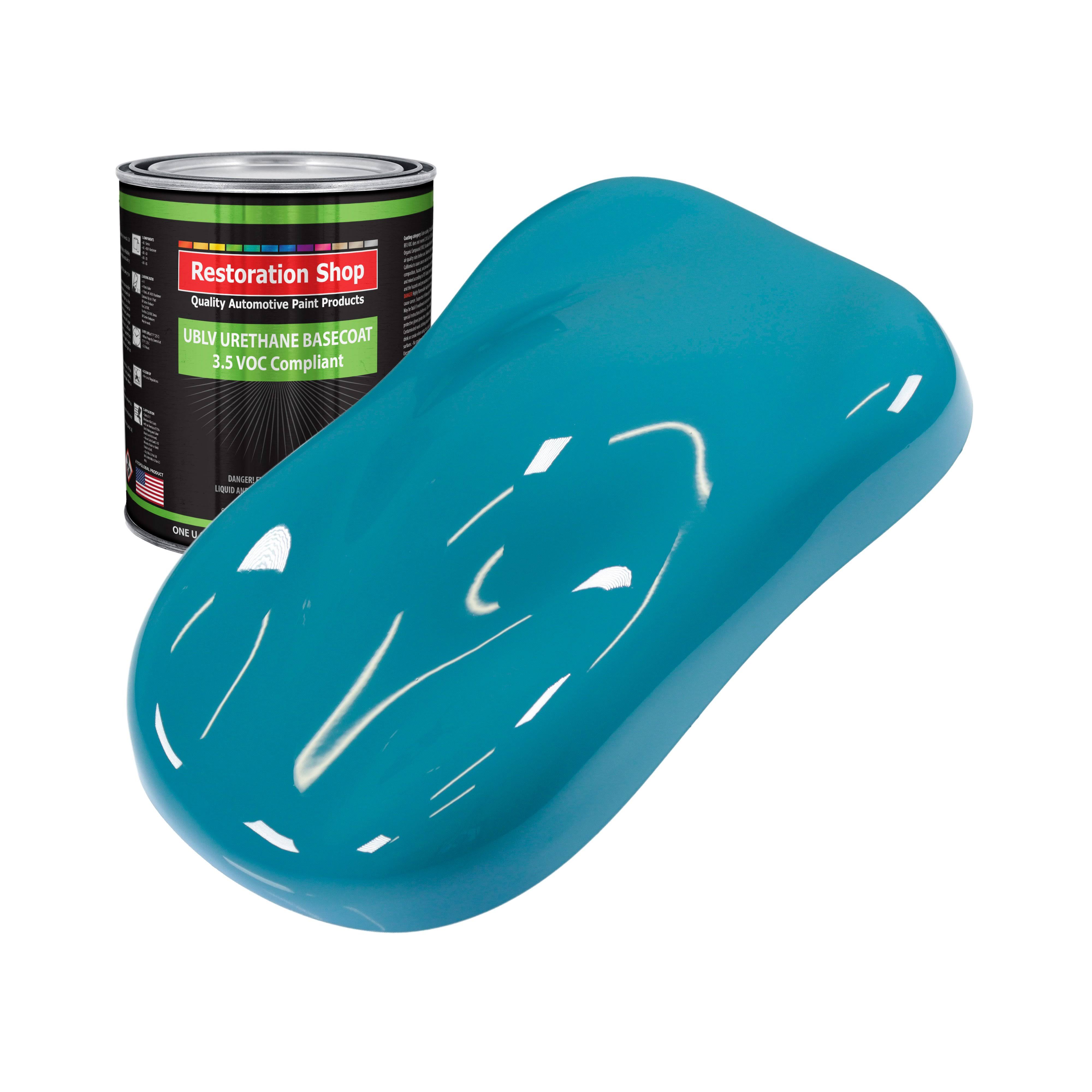 Petty Blue 1 Quart Low VOC Urethane Basecoat Car Auto Body Paint