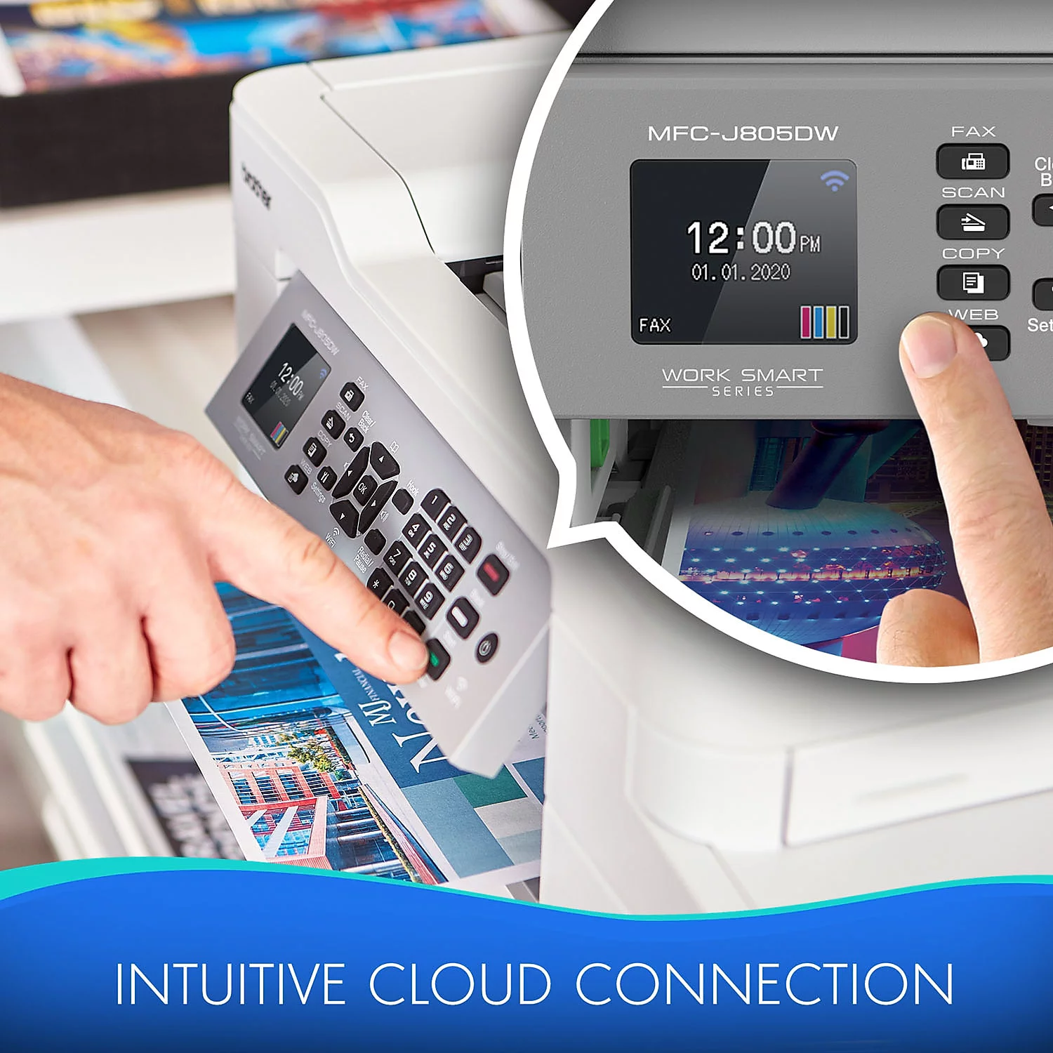 Brother MFC-J805DW INKvestment Tank Color Inkjet