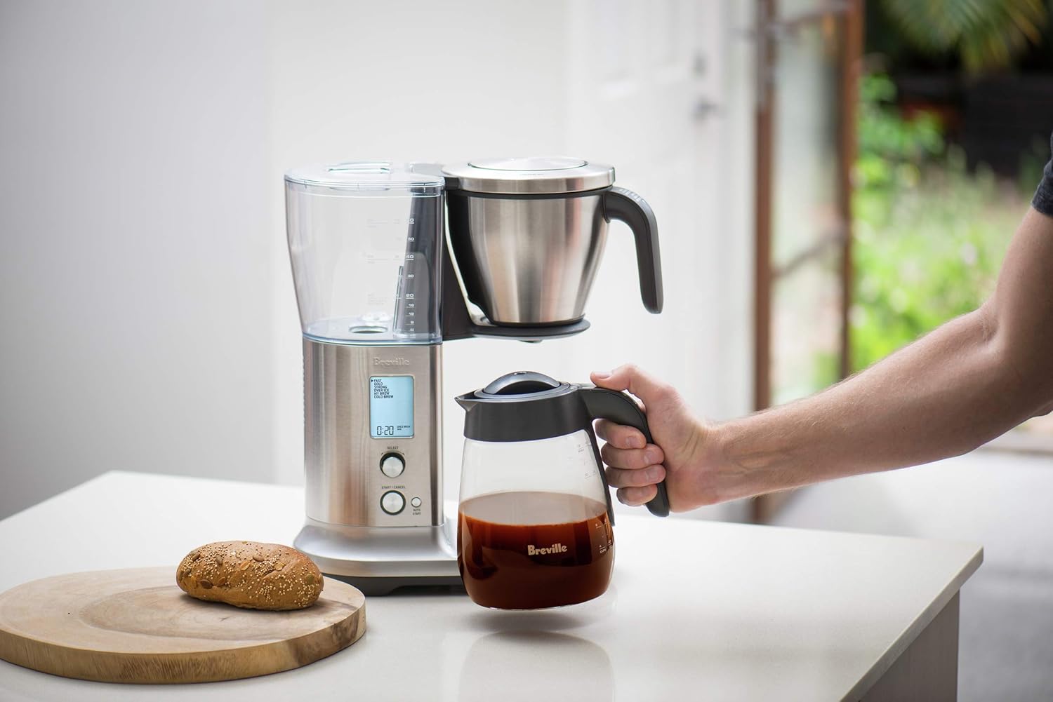 Breville Precision Brewer Drip Coffee Machine BDC400BSS, Glass Carafe