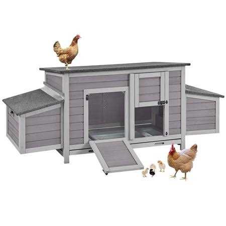 Morgete Chicken Coop Chicken House Outdoor for Duck Quail Hen Cage 2 Nesting Boxes - Pet Supplies online store