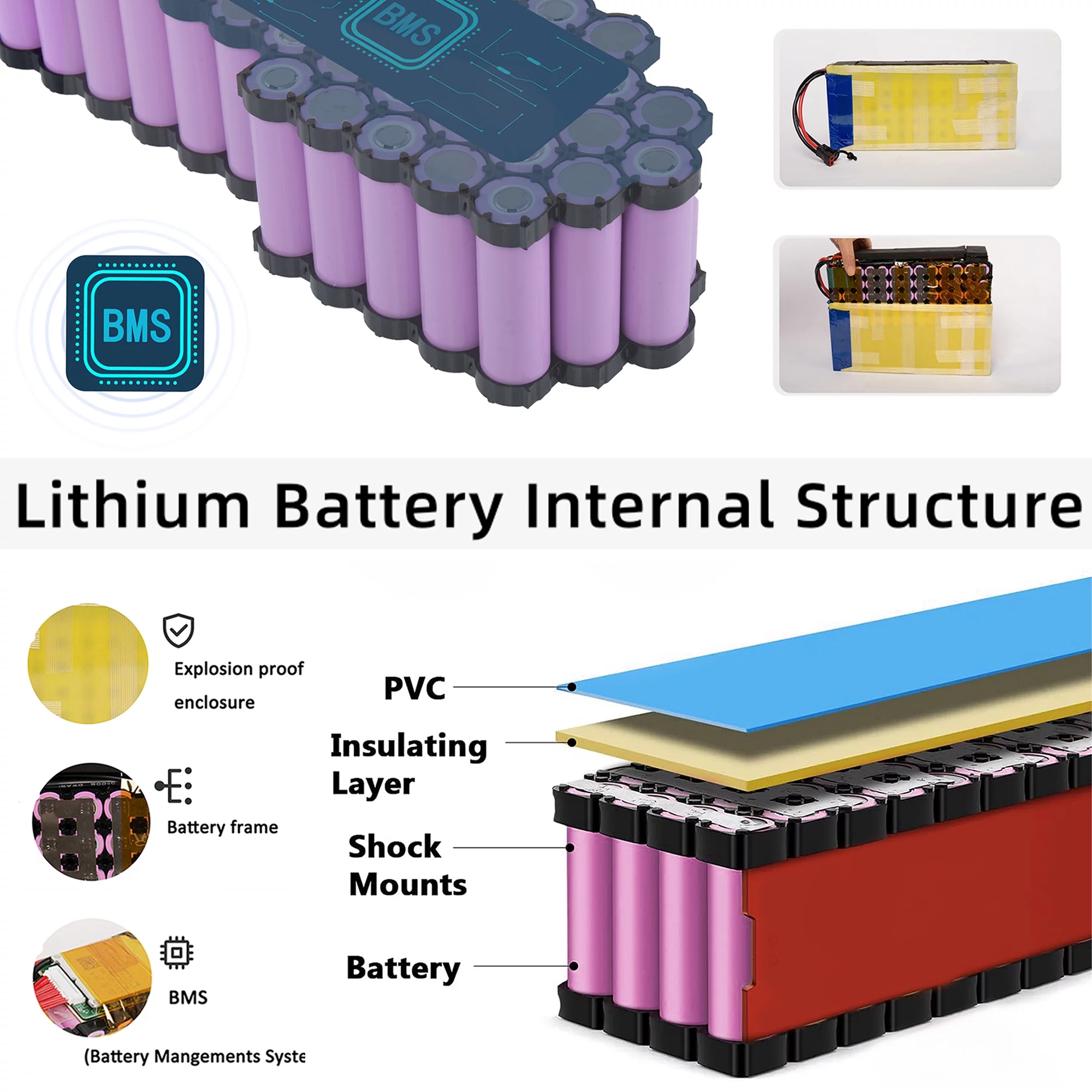 48V Ebike Battery 10AH Lithium Battery 5A Fast Charger 48V Battery T Plug for 1000W Electric Bike Scooter