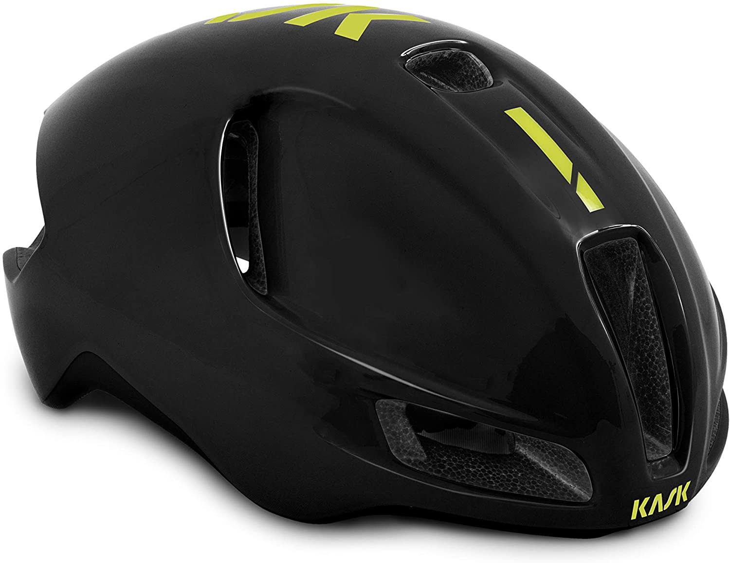 Kask Utopia Adult Bike Helmet Black/Yellow Fluo / Medium
