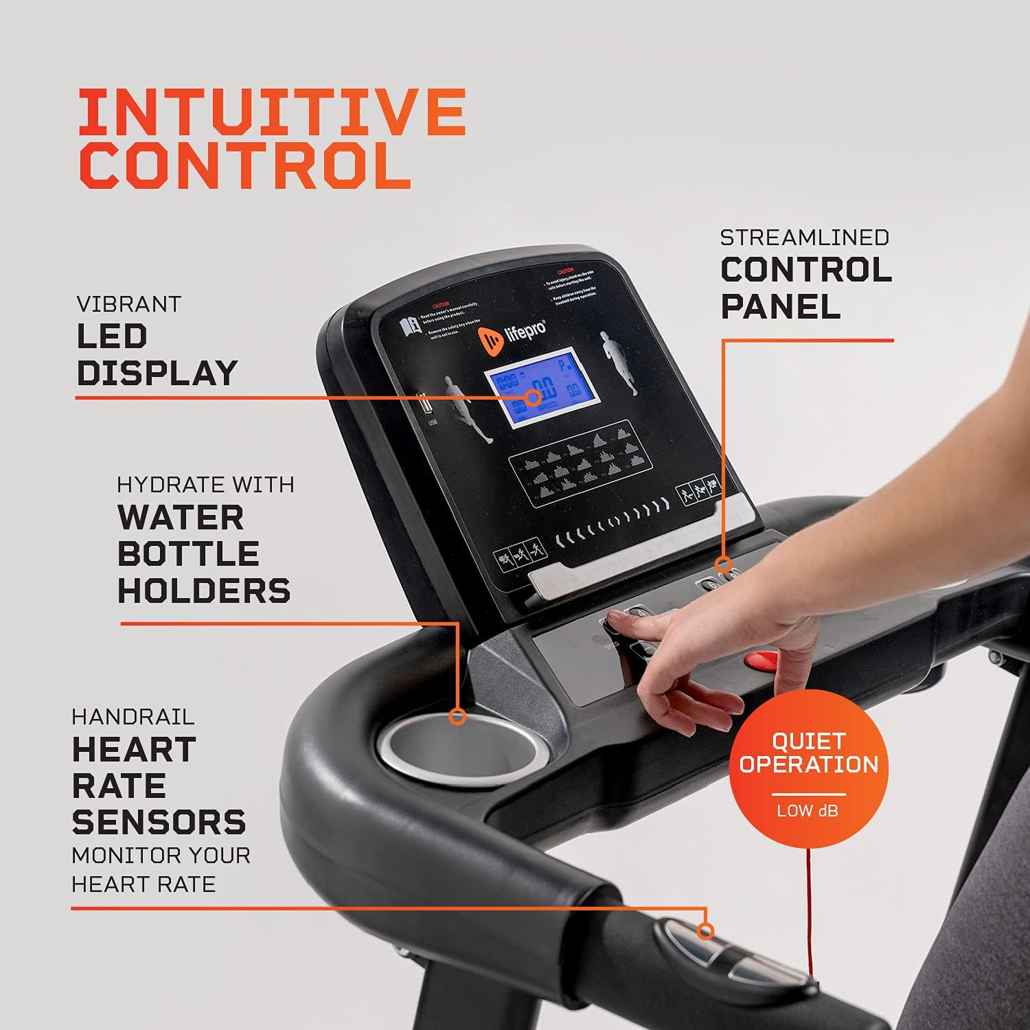 LifePro Foldable Treadmill for People 5' 4" & Under. Mini Electric Folding Treadmill for Walking & Running That Fits Small Spaces Including Apartments (Includes Bluetooth & Tablet Holder)