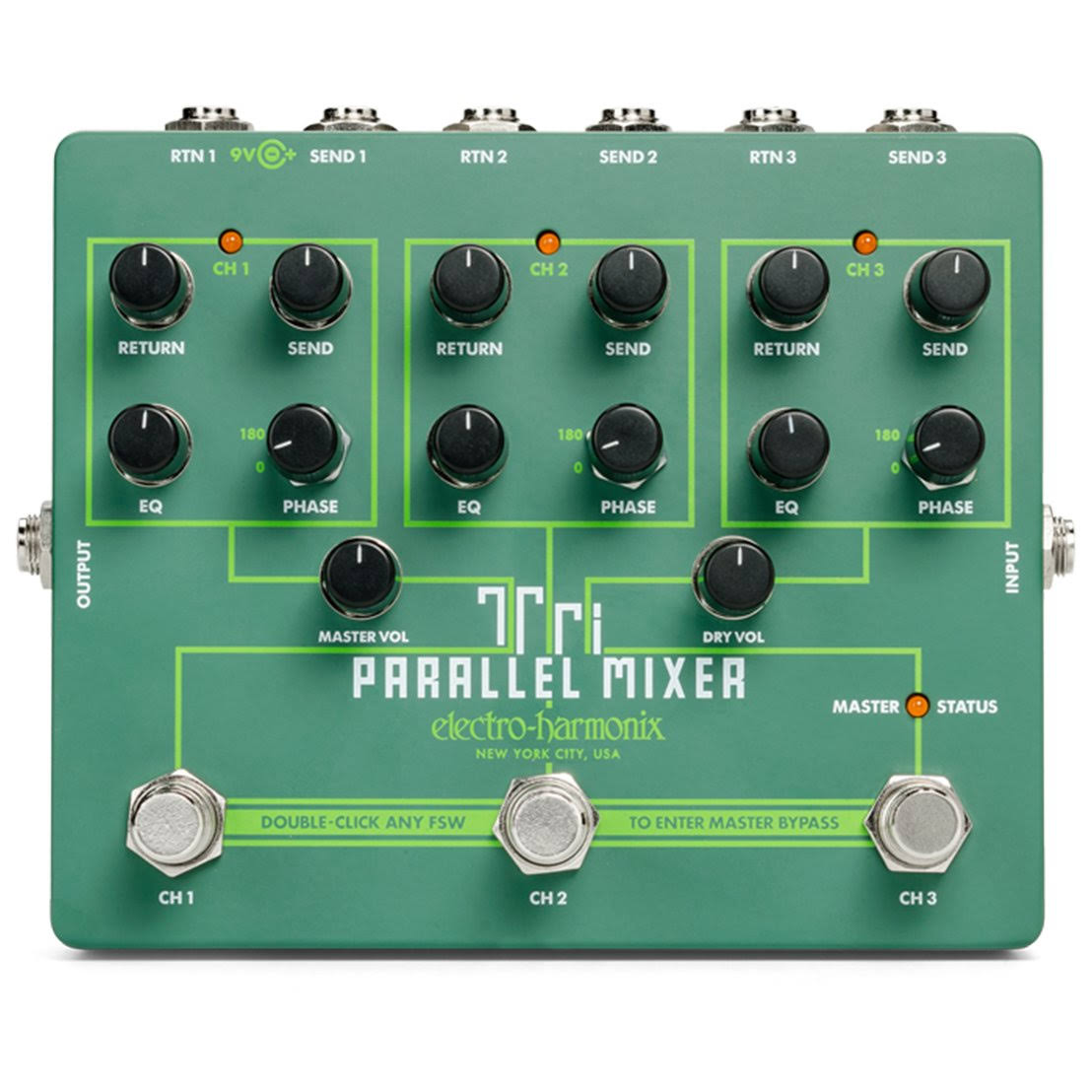 Electro-Harmonix Tri Parallel Mixer Effects Loop Mixer Switcher