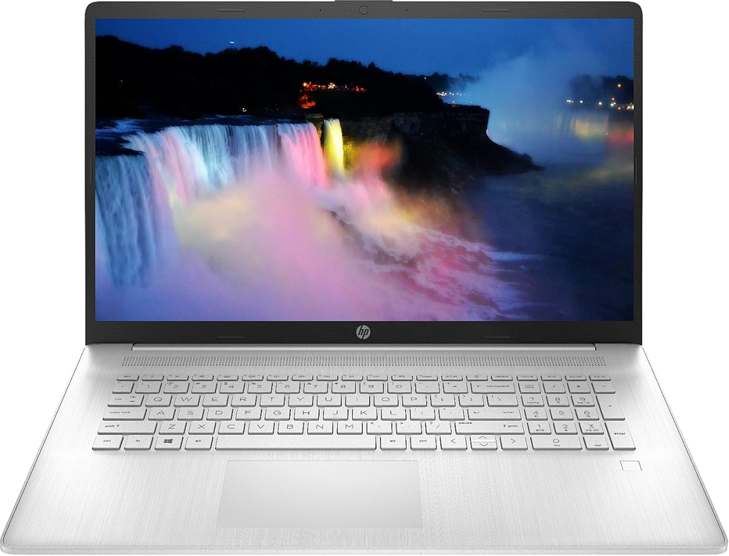 Newest HP 17 Premium Laptop : 17.3" FHD Anti-Glare IPS Display, 6-Core AMD Ryzen 5-5500U Processor, 16GB Ram, 256GB SSD, AMD Radeon Graphics, WiFi, Bluetooth, FP-Reader, HDMI, Windows 10S, TF
