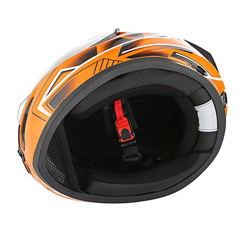 1Storm Motorcycle Full Face Dual Visor Helmet Bundle with Spoiler and Motorcycle Bluetooth Headset: HJK316 Matt Black