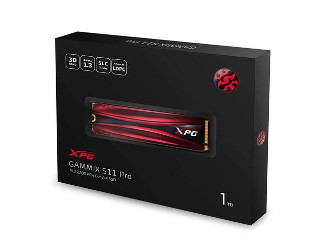 ADATA XPG 1 TB Internal SSD - M.2 2280 - GAMMIX S11 PRO - PCI Express 3.0 x4 (NVMe)