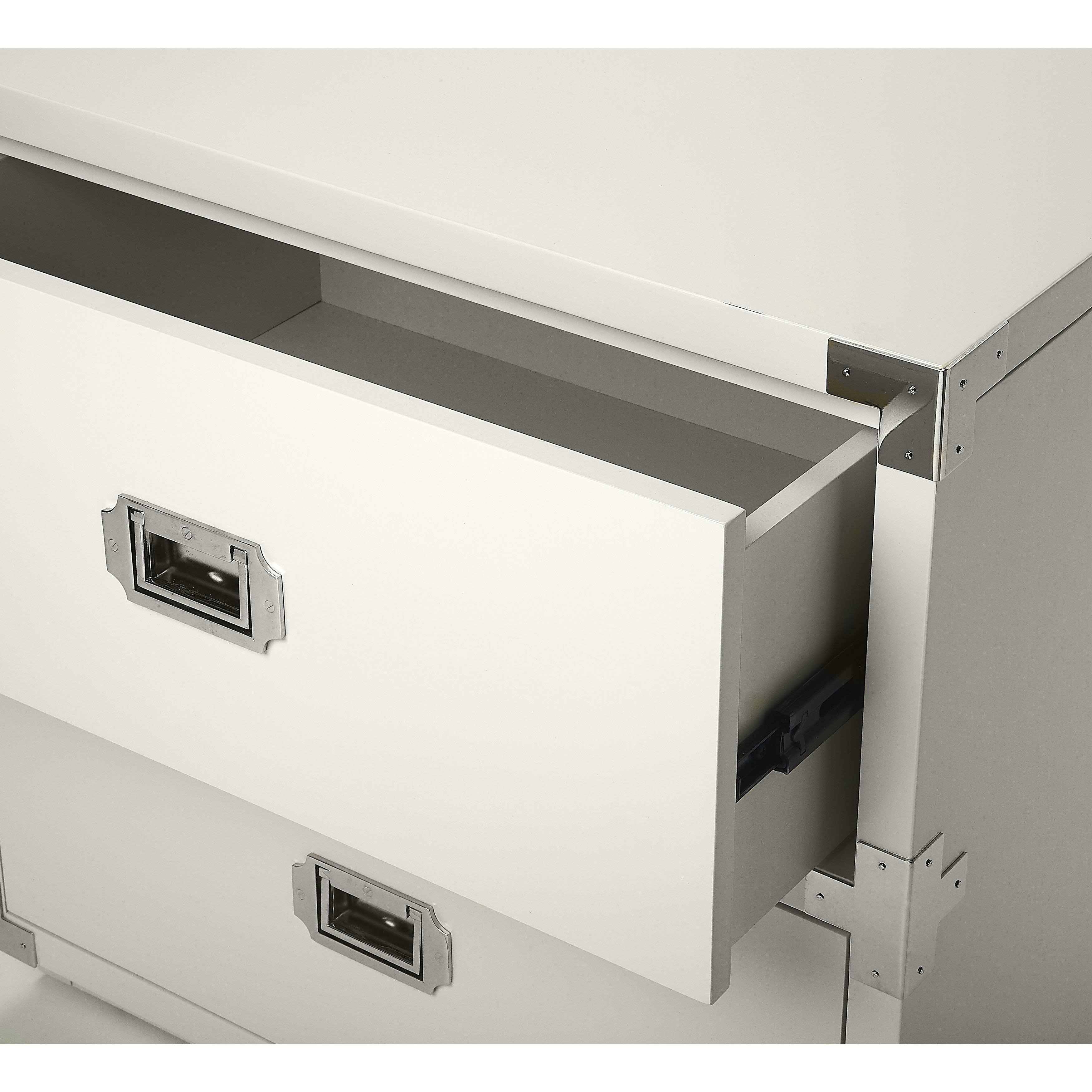 Butler Anew 2 Drawer Campaign Chest White