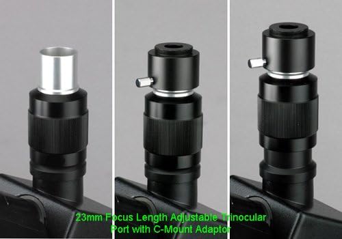 AmScope T490A-8M Digital Compound Trinocular Microscope, WF10x and WF16x Eyepieces, 40X-1600X Magnification, Brightfield, Halogen Illumination, Abbe Condenser, Double-Layer Mechanical Stage, Sliding Head, High-Resolution Optics, Includes 8MP Camera w