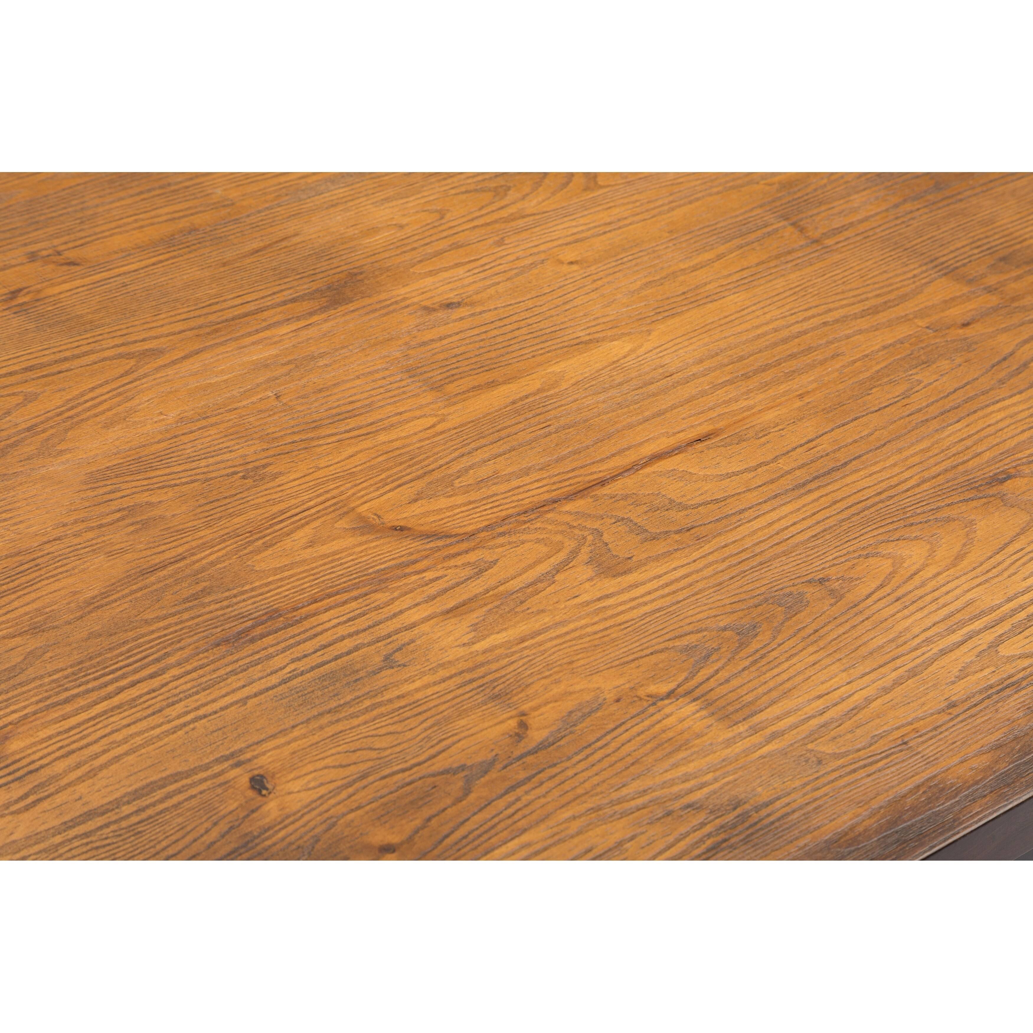 Boraam Americano Dining Table, Distressed Black Walnut