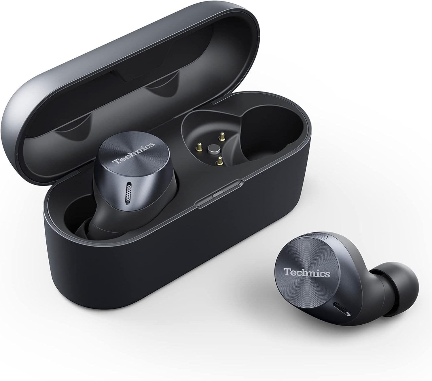 Technics True Wireless Earbuds with Advanced Noise Cancelling, High-Fidelity Bluetooth Ear Buds with Multi-Point Connectivity, Impressive Call Quality Using JustMyVoice Technology- EAH-AZ60-S (Silver)