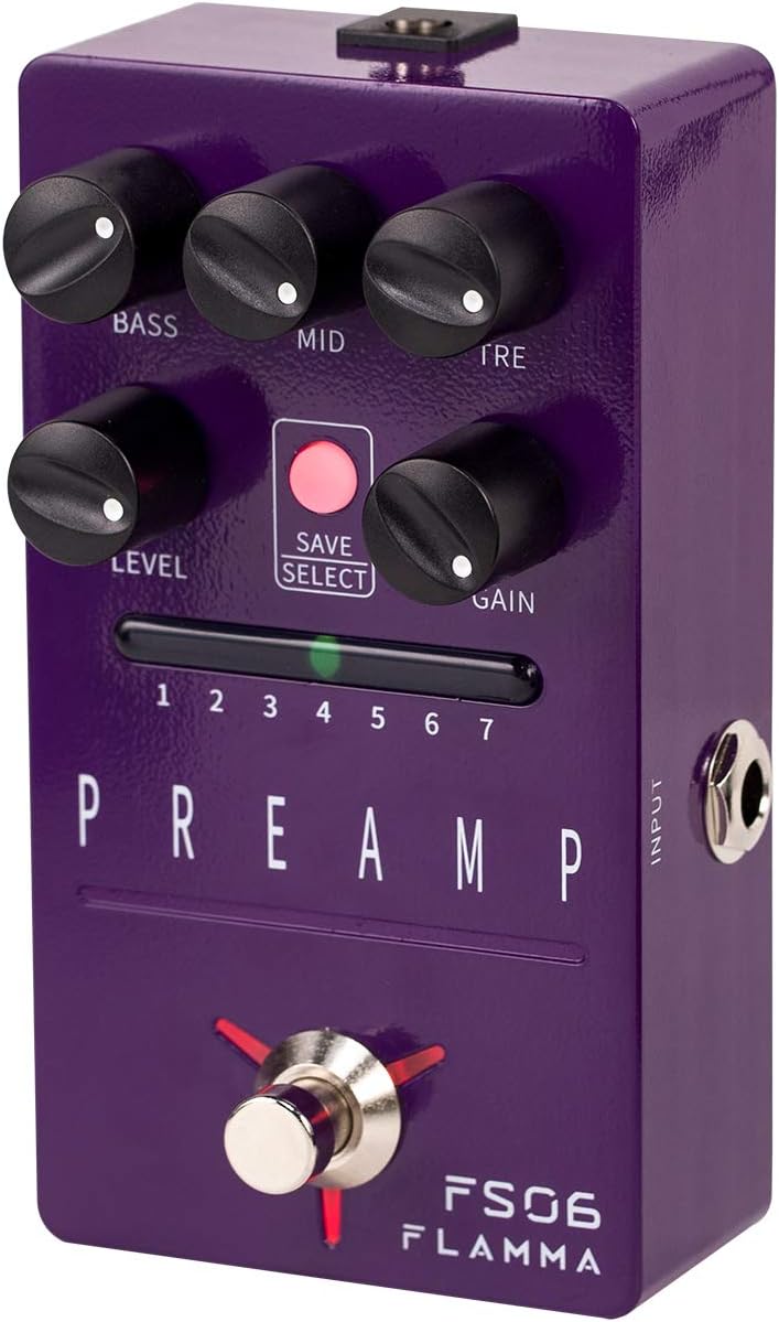 FLAMMA FS07 Stereo Cabinet Simulation Guitar Pedal Cab Sim 7 User Preset Slots Support IR Loading Software Editing