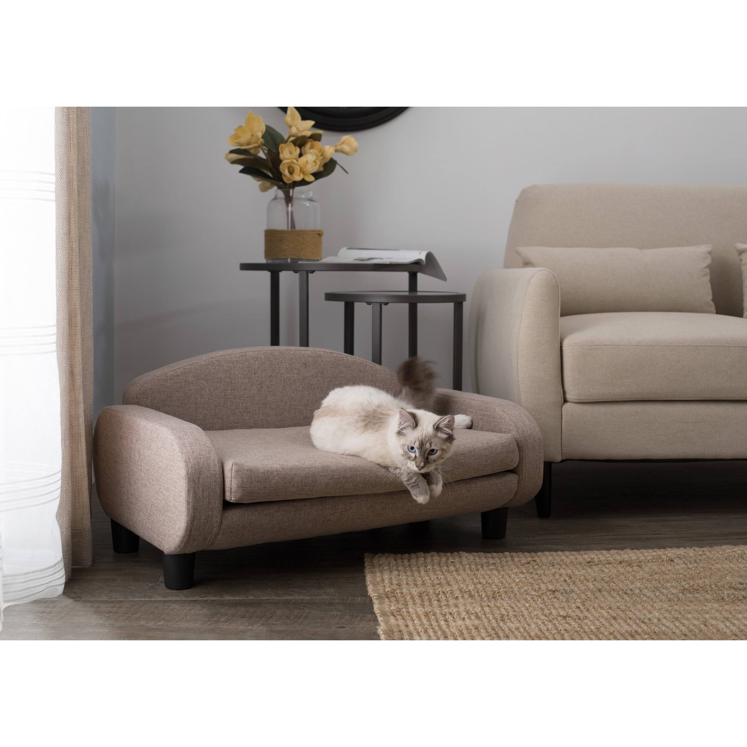 Paws and Purrs Pet Sofa Bed - Dark Grey, Gray