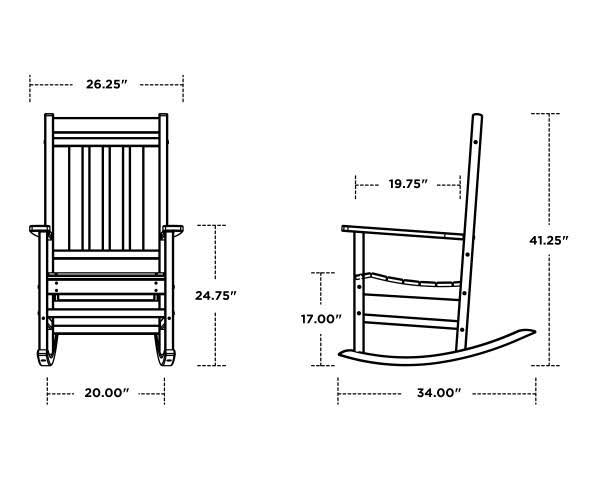 POLYWOOD Estate Rocking Chair - Sand