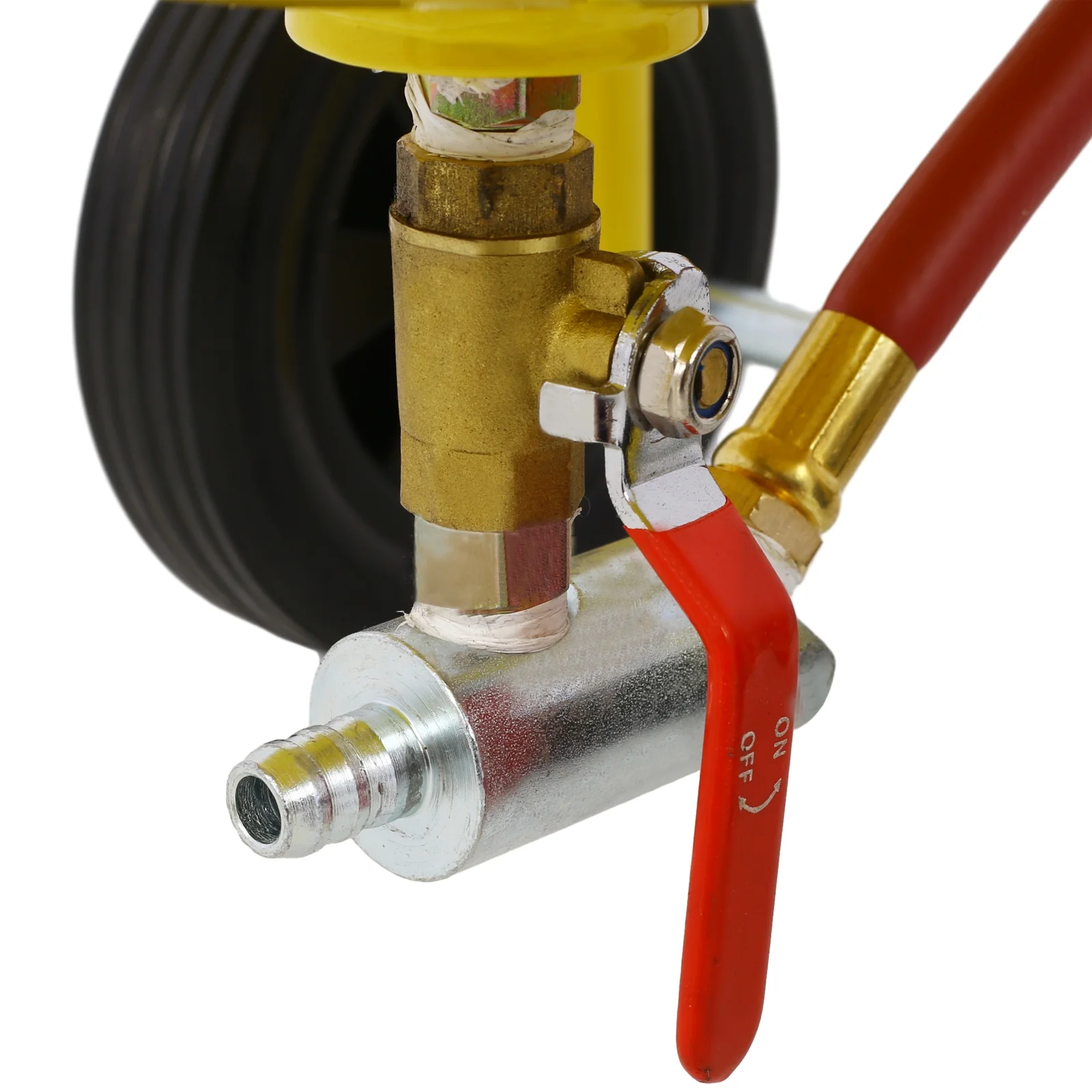 Tabaray 30 Gallon Gas Caddy With Wheels, Fuel Transfer Tank Gasoline Diesel Can Reversible Rotary Hand Siphon Pump, Fuel Storage Tank For Automobiles ATV Car Mowers Tractors Boat Motorcycle(Red) - Curated Treasures Market