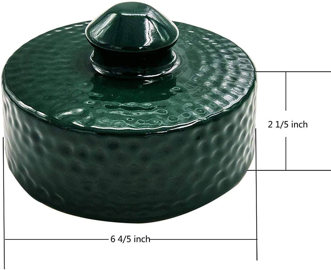 Dracarys Grill Chimney Top Vent Cap Ceramic Damper Top Big Green Egg Accessories, Big Green Egg Parts Replacement for Medium,Lar