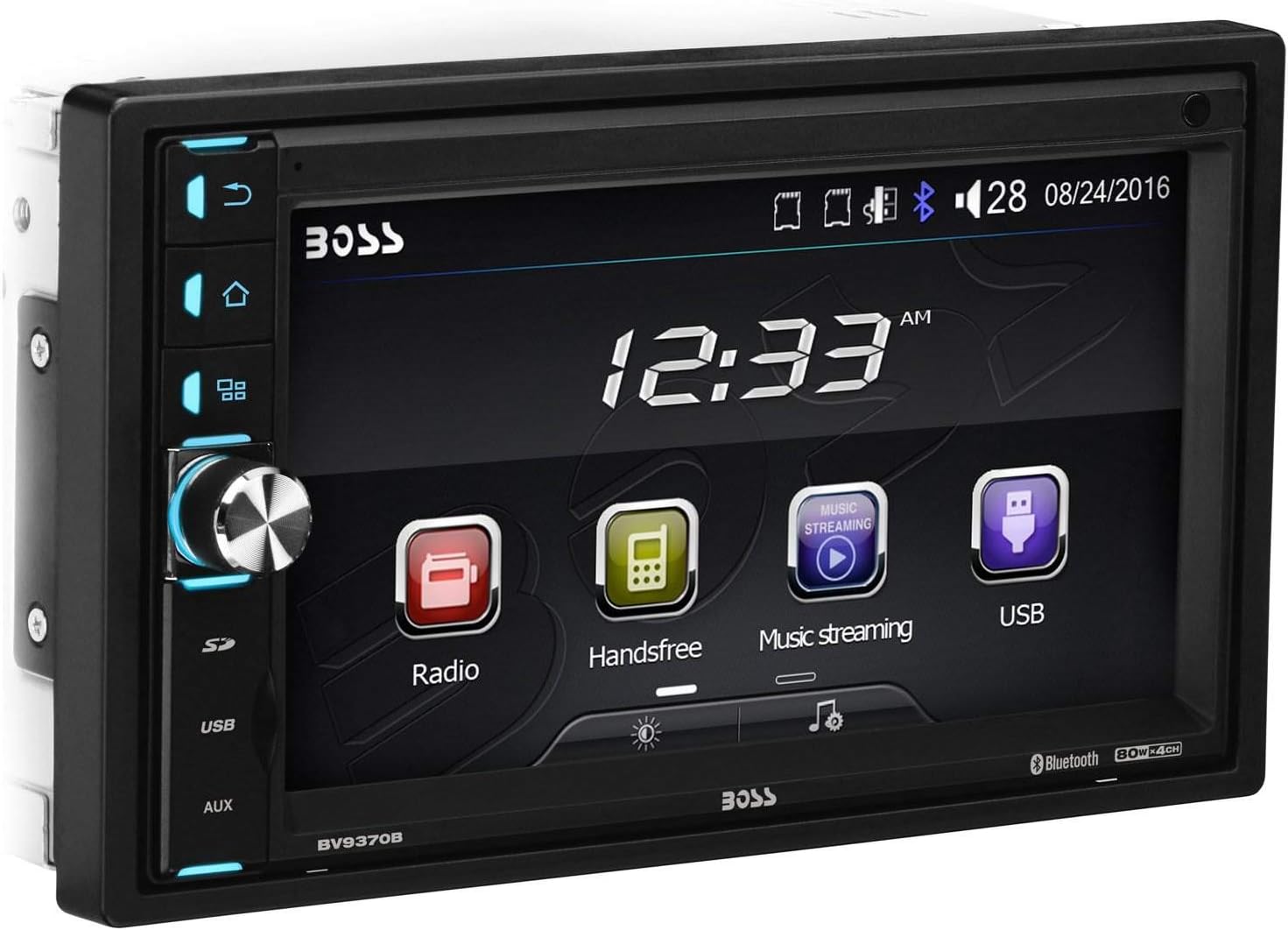 BOSS Audio Systems BV9370B Car Stereo + Double DIN Install Kit - Bluetooth Audio/Hands-Free Calling, 6.5 Inch Touchscreen LCD Monitor, AM/FM Radio Receiver
