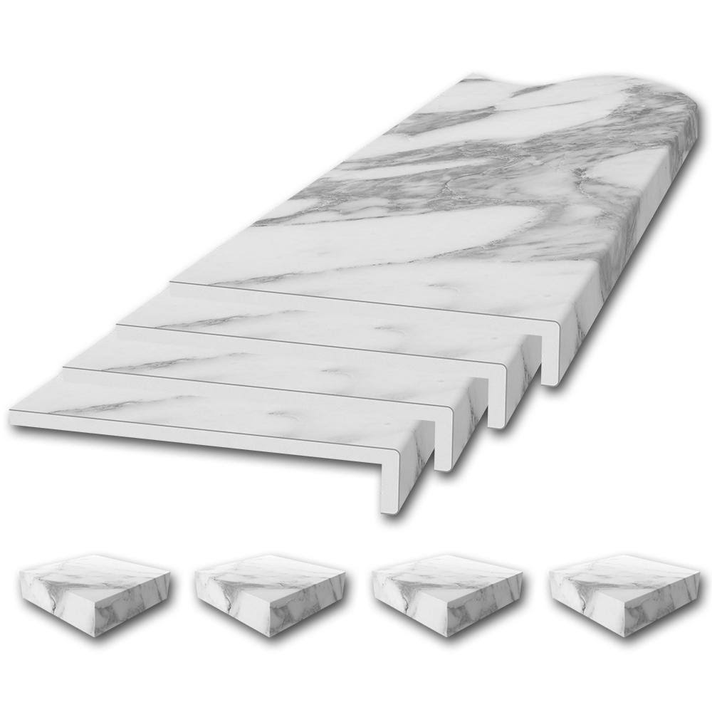 FlexStone Window Sill Trim Kit in Calacatta White | FLXWTK648R4CW