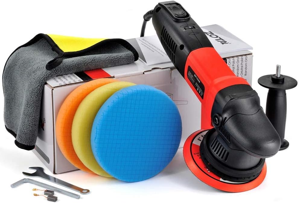 ZOTA Buffer Polisher, 15mm Long-Throw Orbital Polisher, 6-inch Dual Action Polisher 850w Polisher for Car Detailing with Variable Speed Soft Start-RP1506