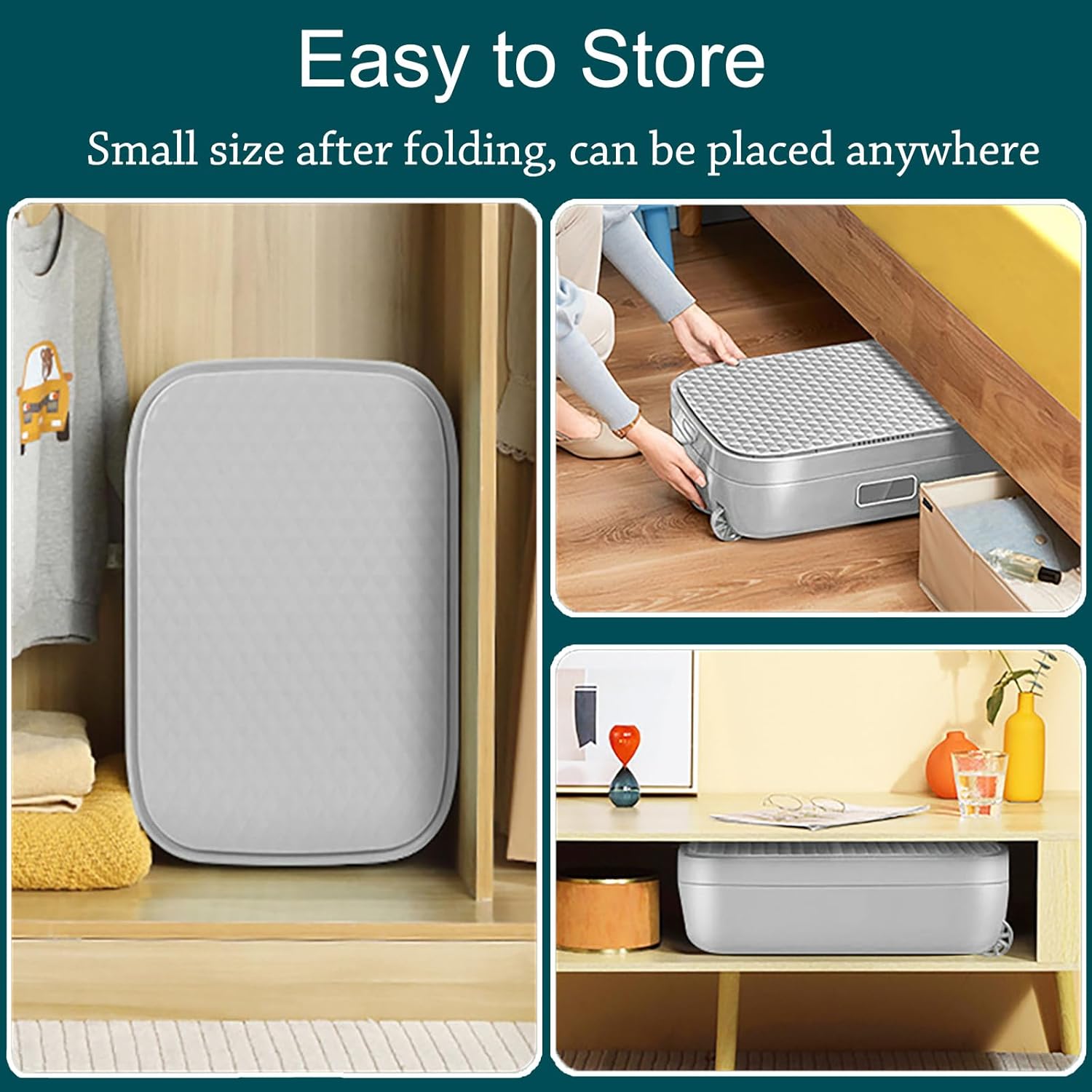 Portable Folding Clothes Dryer, Mini Electric Dryer for Apartments, 850w, 68℃/154.4℉ Constant Temperature Drying for Small Spaces, Travel, Rv
