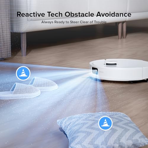 roborock Q8 Max Robot Vacuum and Mop Cleaner, DuoRoller Brush, 5500Pa Strong Suction, Lidar Navigation, Obstacle Avoidance, Multi-Level Mapping, Perfect for Pet Hair