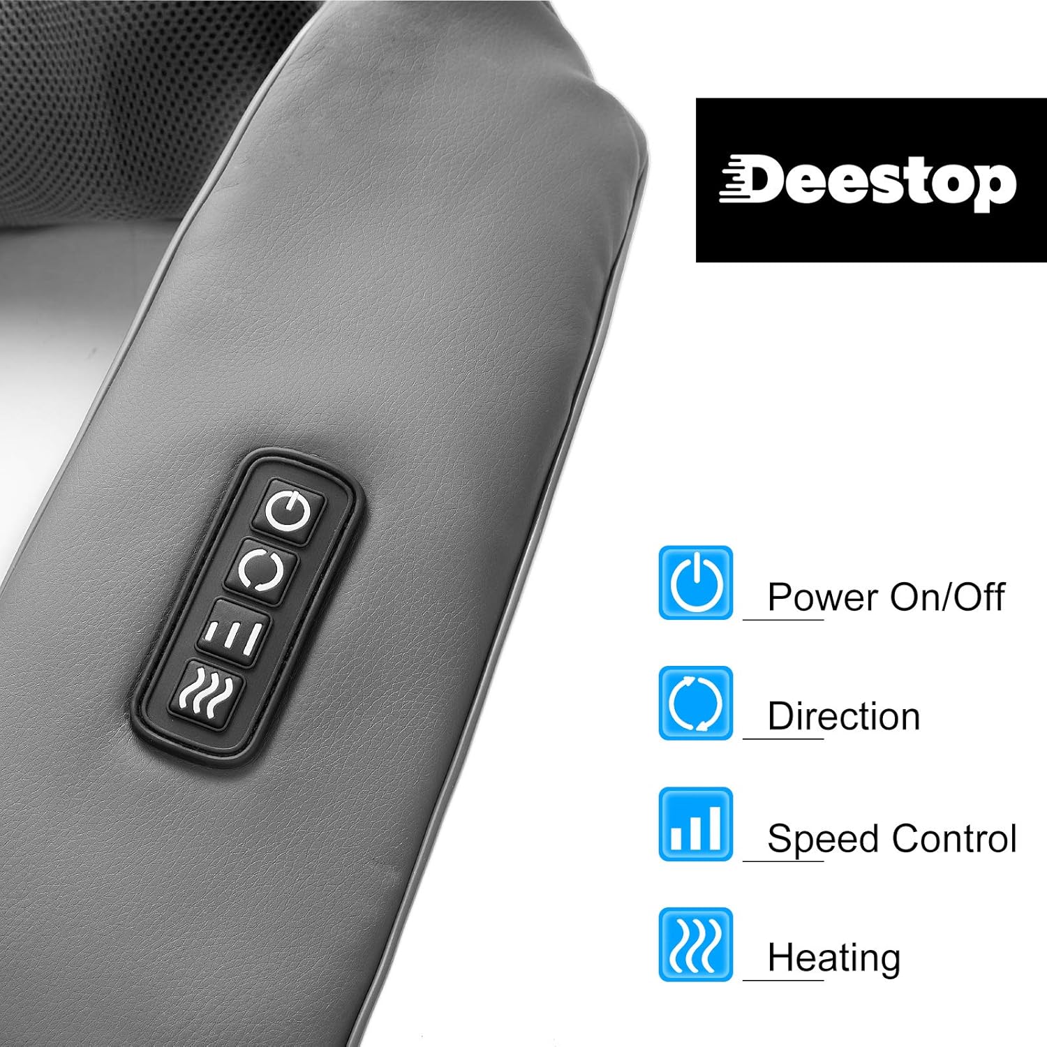 Shiatsu Neck and Back Massager with Heat, Electric Shoulder Massager Deep Tissu Kneading Massage Pillow, Massagers for Neck Back Full Body Pain Relief, Home Car Office Use - Gift for Family Friends