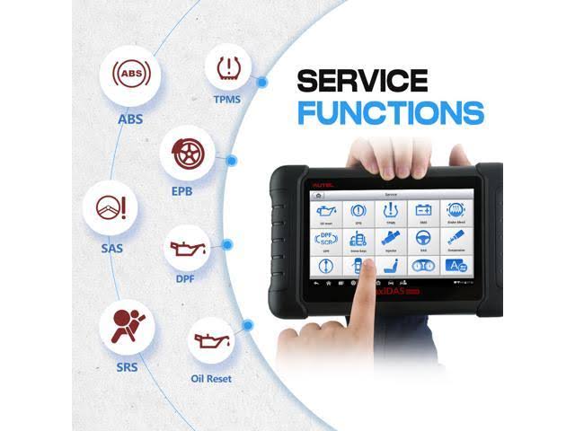Autel MaxiDAS Ds808 Automotive OBD2 Scanner Diagnostic Tool Key Coding u0026 Multi-Language System