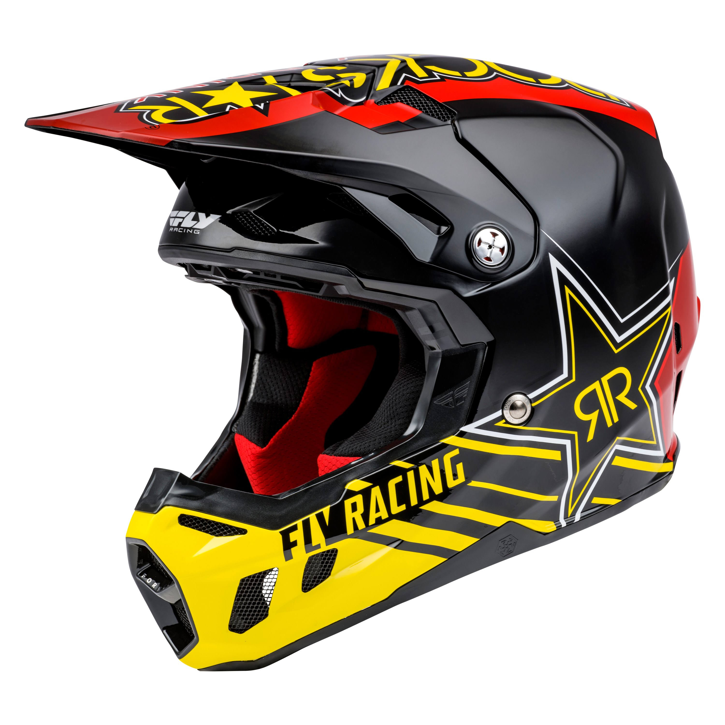 Fly Racing Black/Red/Yellow Formula CC Rockstar Helmet