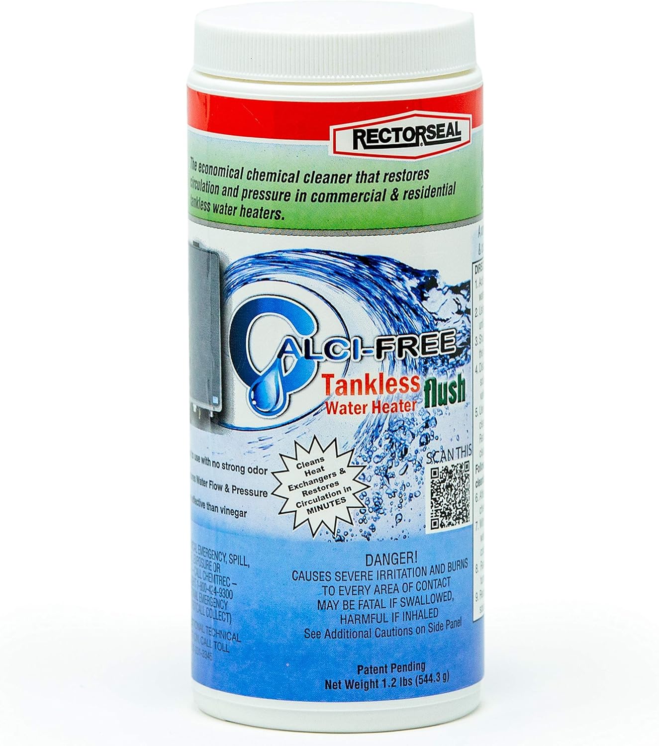 Kelaro Tankless Water Heater Flushing Kit with Rectorseal Calci-Free Descaler