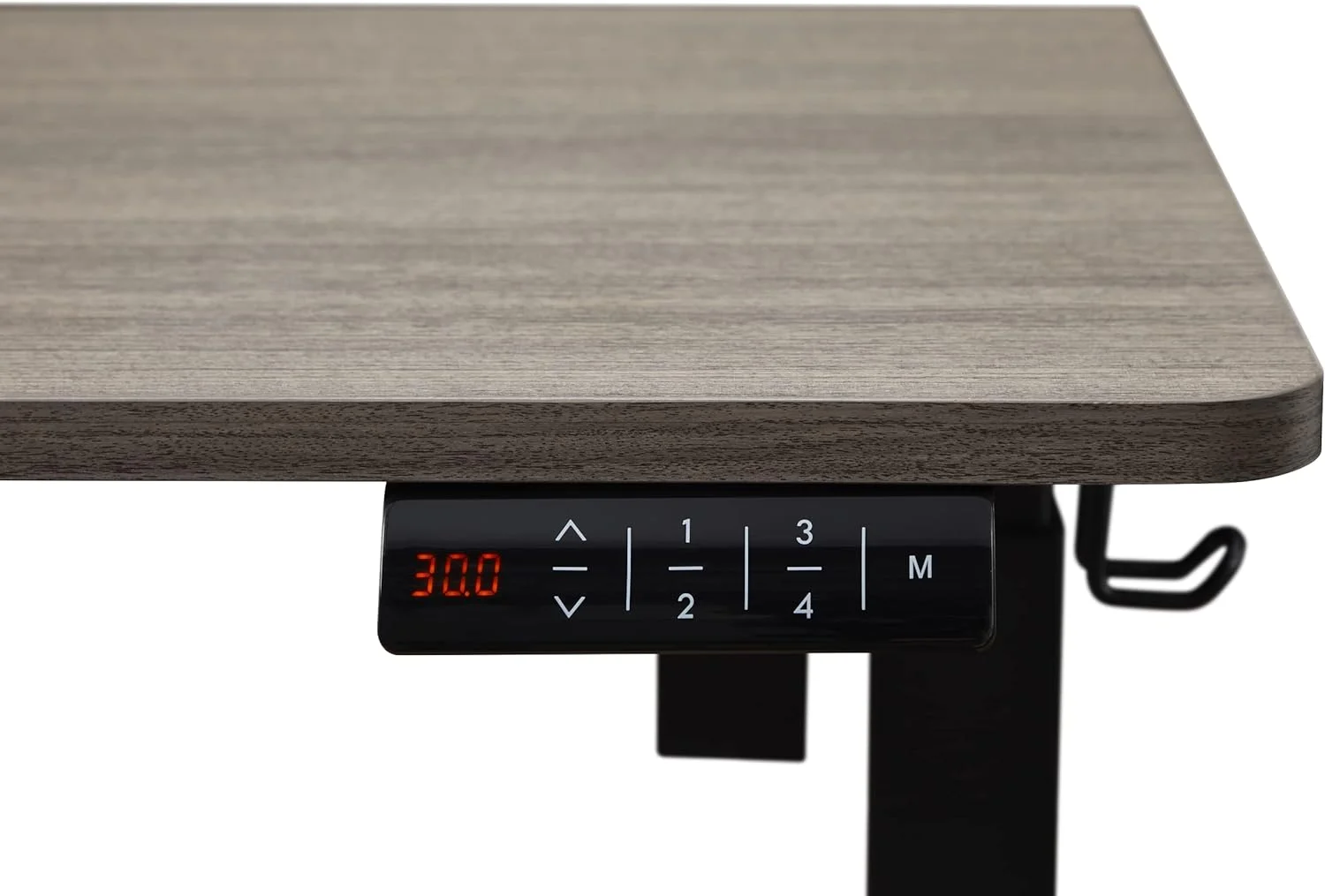Electric Height Adjustable Standing Desk, 48" Home Office Wooden Computer Desk Ergonomic Memory Control Workstation Sit Stand Desk, Grey Oak