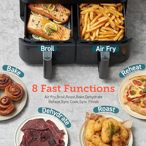 COSORI Dual Basket Air FryerPlastic air fryer