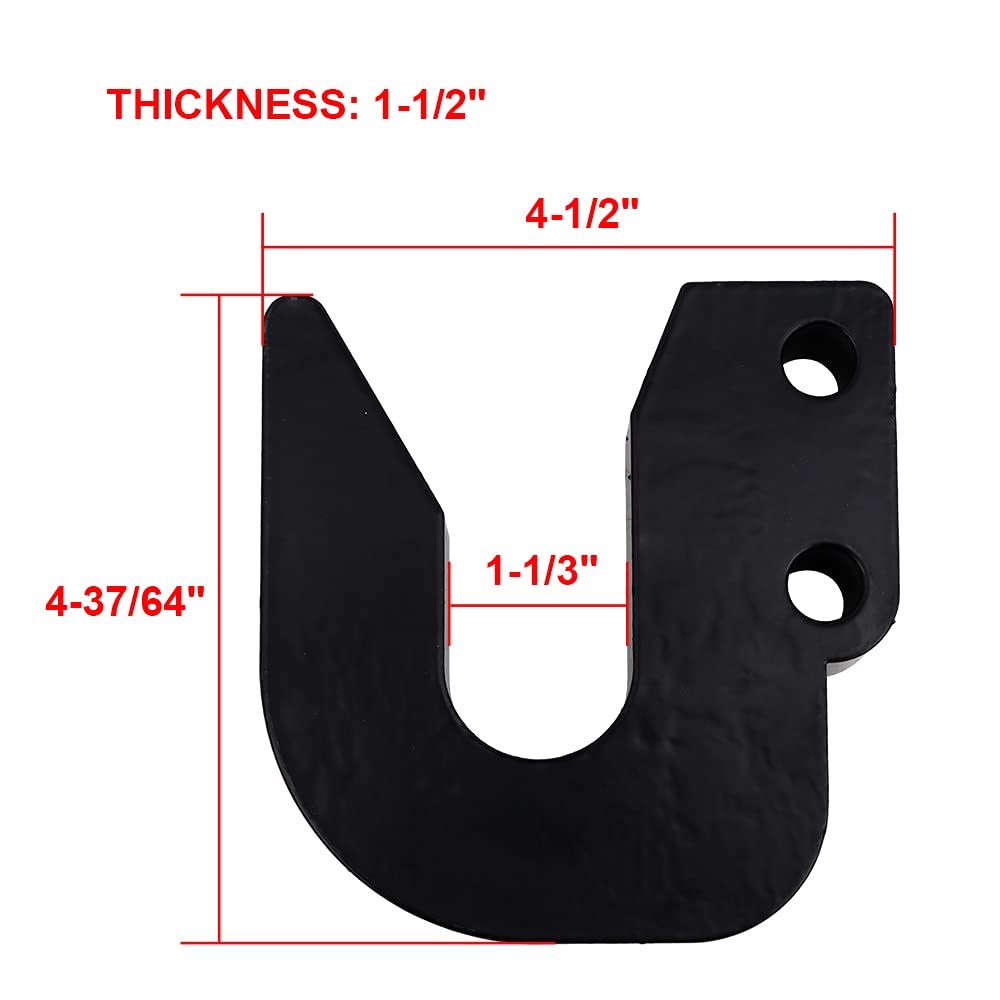 osemar Top Hook Fit for Harbor Freight Quick Hitch Cat 1 Pack of 2