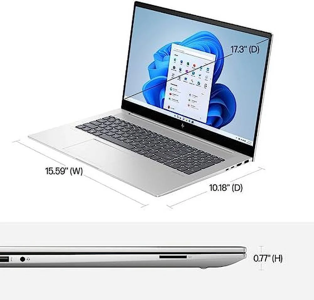 HP Envy Business Laptop 2023 17.3" FHD IPS Touchscreen 14-Core 13th Intel Core i7-13700H 64GB DDR4 4TB SSD Iris Xe Graphics Thunderbolt 4 Wi-Fi 6E Backlit Keyboard Windows 11 Home w/ONT 32GB USB